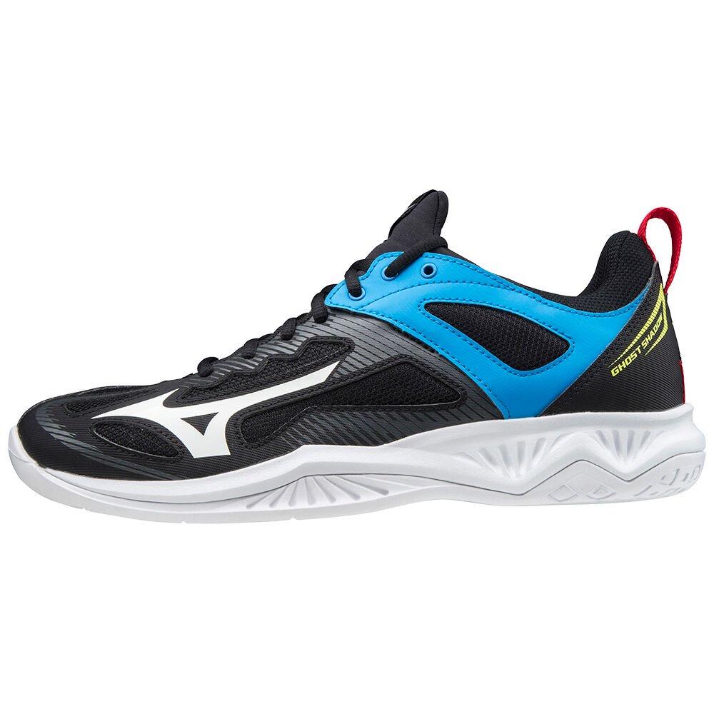 Mizuno Men's Handball Shoes Ghost Shadow Black/White/Blue - LSTUIDZ-13